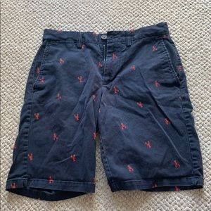 Old Navy Blue Shorts with Lobster Print